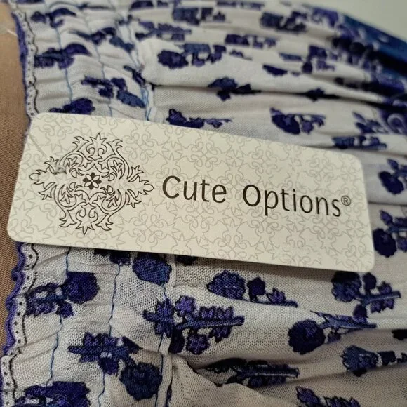 Cute Options Women's Floral Maxi Skirt Multicolor Free Size NWT - Picture 3 of 9